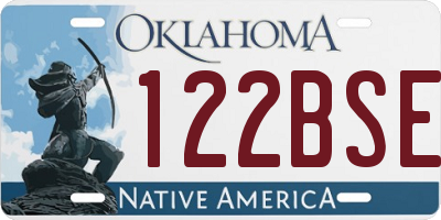 OK license plate 122BSE