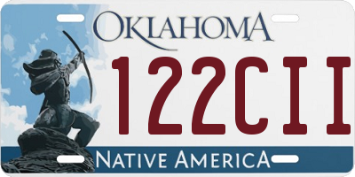 OK license plate 122CII