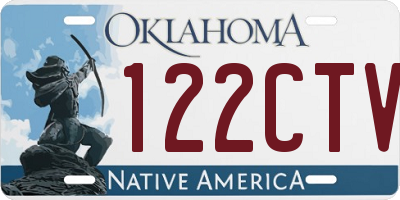 OK license plate 122CTV