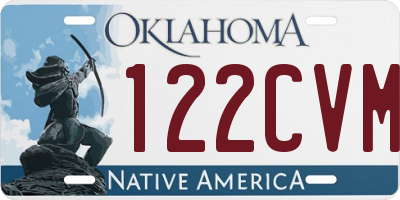 OK license plate 122CVM