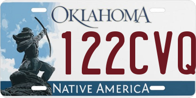 OK license plate 122CVQ