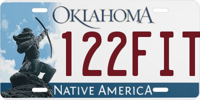 OK license plate 122FIT