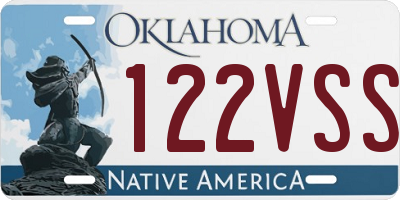 OK license plate 122VSS