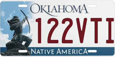 OK license plate 122VTI