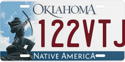 OK license plate 122VTJ