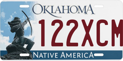 OK license plate 122XCM