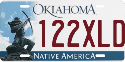 OK license plate 122XLD