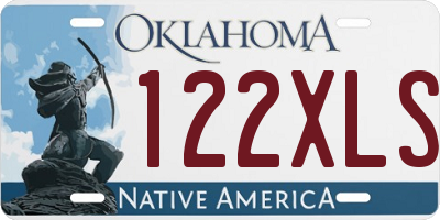 OK license plate 122XLS