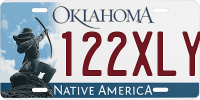 OK license plate 122XLY