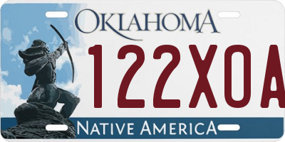 OK license plate 122XOA