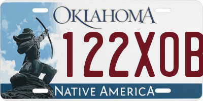 OK license plate 122XOB
