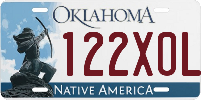 OK license plate 122XOL