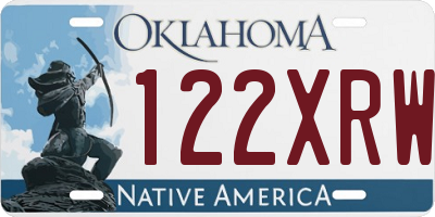 OK license plate 122XRW
