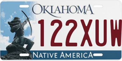 OK license plate 122XUW