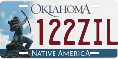 OK license plate 122ZIL