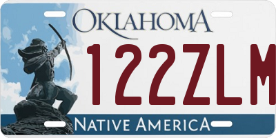 OK license plate 122ZLM