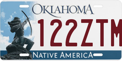 OK license plate 122ZTM