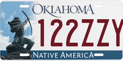 OK license plate 122ZZY