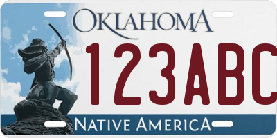 OK license plate 123ABC