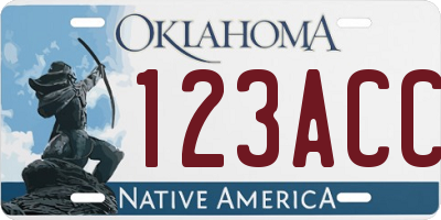 OK license plate 123ACC