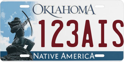 OK license plate 123AIS