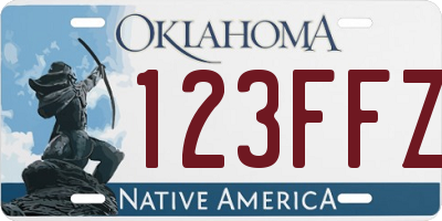 OK license plate 123FFZ