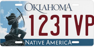 OK license plate 123TVP