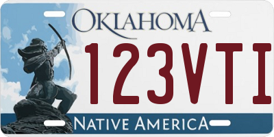 OK license plate 123VTI