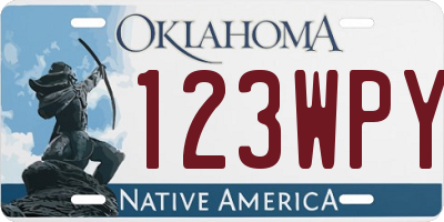 OK license plate 123WPY