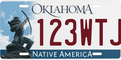OK license plate 123WTJ