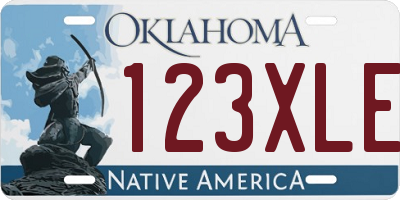 OK license plate 123XLE