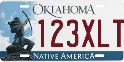 OK license plate 123XLT