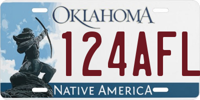 OK license plate 124AFL