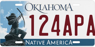 OK license plate 124APA