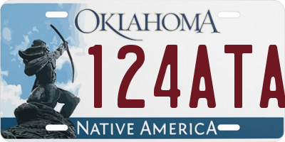 OK license plate 124ATA