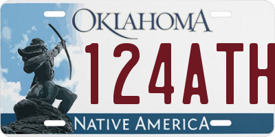 OK license plate 124ATH