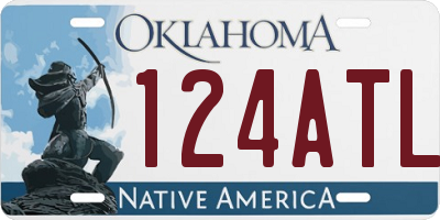 OK license plate 124ATL