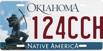 OK license plate 124CCH