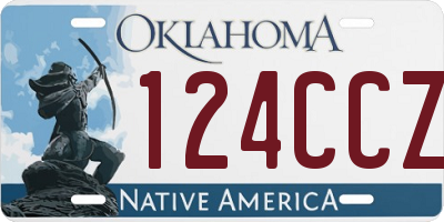 OK license plate 124CCZ
