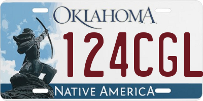 OK license plate 124CGL