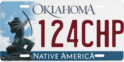 OK license plate 124CHP