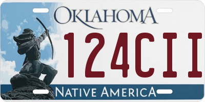 OK license plate 124CII