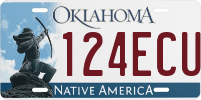 OK license plate 124ECU
