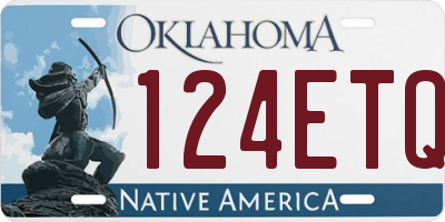 OK license plate 124ETQ