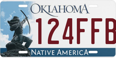 OK license plate 124FFB