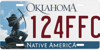 OK license plate 124FFC