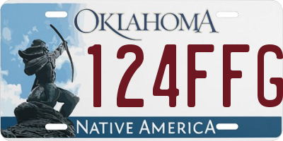 OK license plate 124FFG