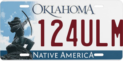 OK license plate 124ULM