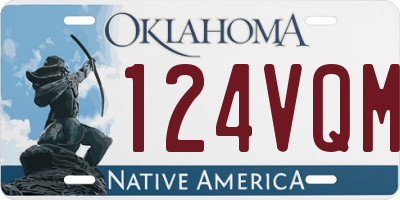 OK license plate 124VQM