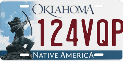 OK license plate 124VQP